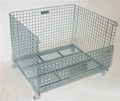 foldable wire container